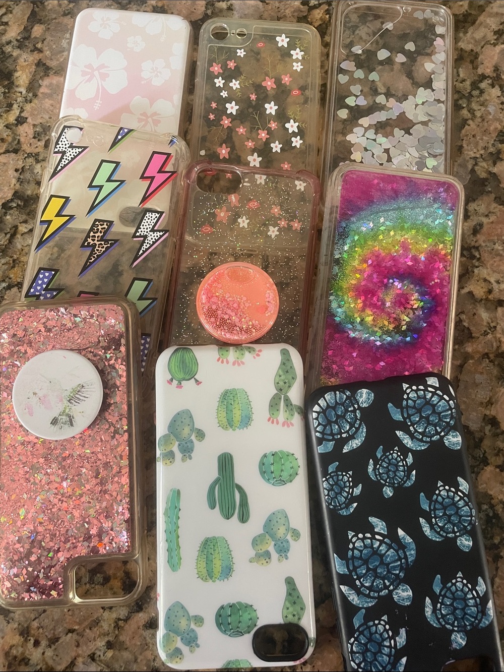 9 decorative I-phone cases